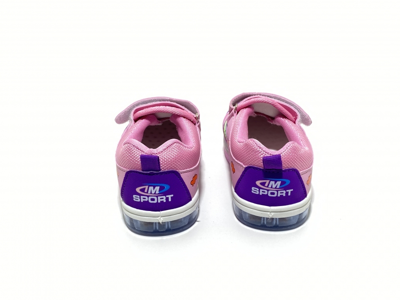 Кеды-ботинки с диодами Три настроения розовые