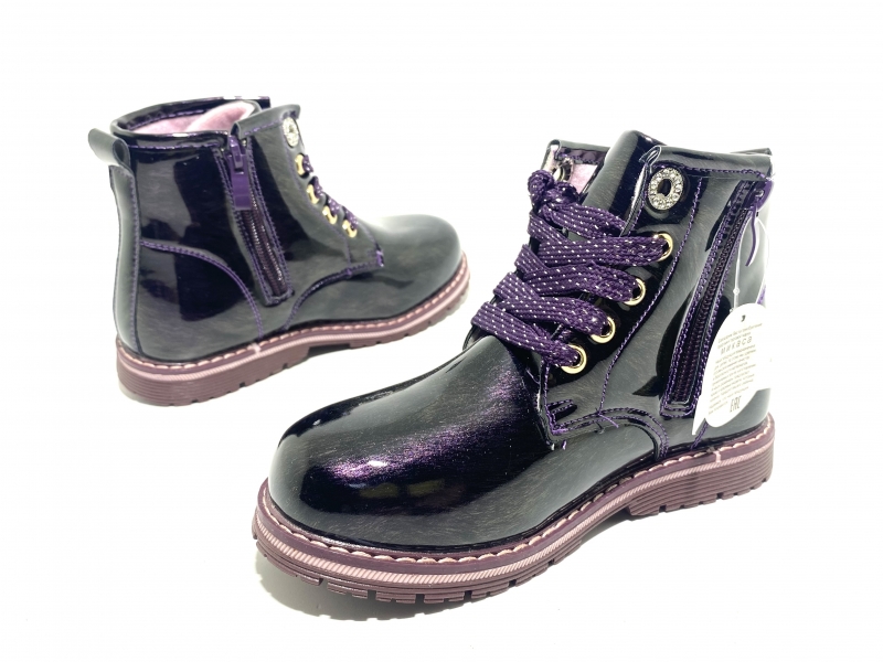 Ботинки фиолетовые