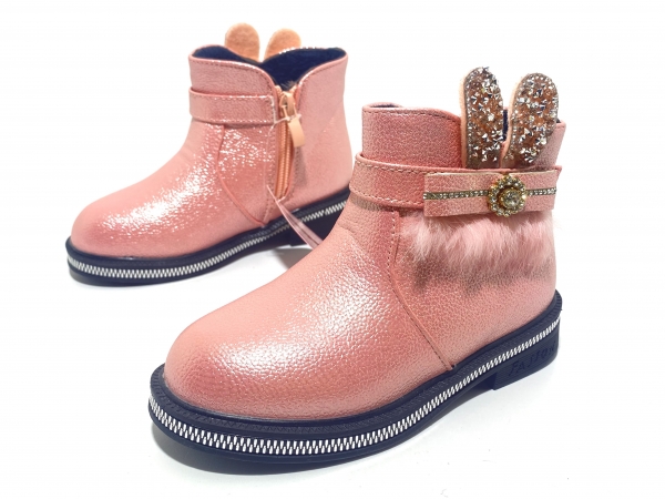 Детские ботинки для девочек Розовые ушки