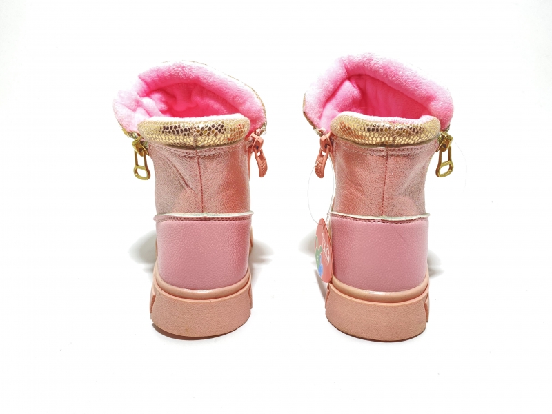 Осенне-весенние ботинки для девочек Розовое настроение