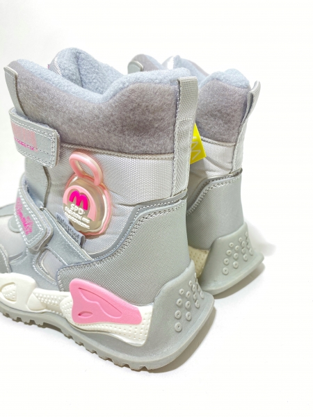 Зимние ботинки для девочек с диодами SPD В-9527-С