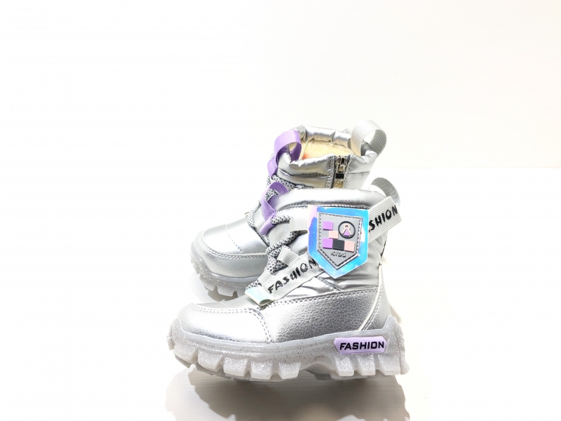 Зимние ботинки для детей Серебро Диоды 