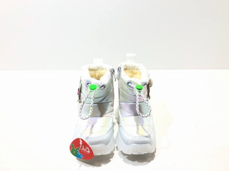 Зимние утепленные ботинки для детей Fashion Диоды (перламутр)
