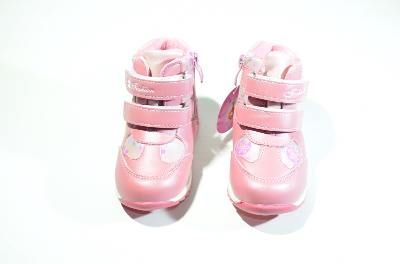 Ботинки розовые для девочек 